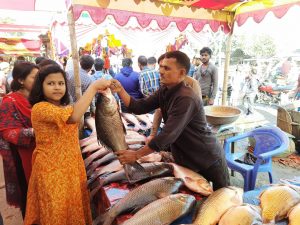 মাছ মেলায় উৎসবের জোয়ার