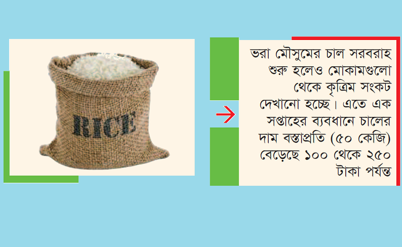 ভরা মৌসুমেও বাড়ছে চালের দাম