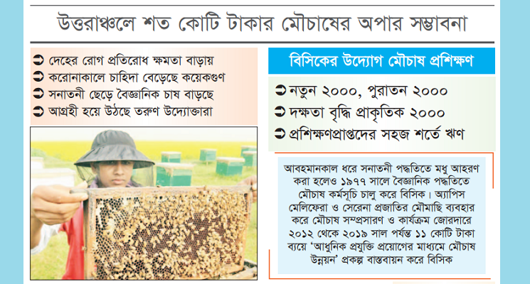 মৌমাছিসহ অন্যান্য পতঙ্গের মাধ্যমে ফুলের নির্যাস থেকে তৈরি মধু নামের মিষ্টি, ঘন তরল পদার্থের গুণাগুণ নিয়ে সবচেয়ে বেশি আলোচনা শুরু হয়েছে করোনা মহামারির সময়ে। শরীরে রোগ প্রতিরোধ ক্ষমতা বাড়িয়ে দেয়ার কারণে মধুর চাহিদা মহামারিকালে অনেক বেড়ে গেছে।