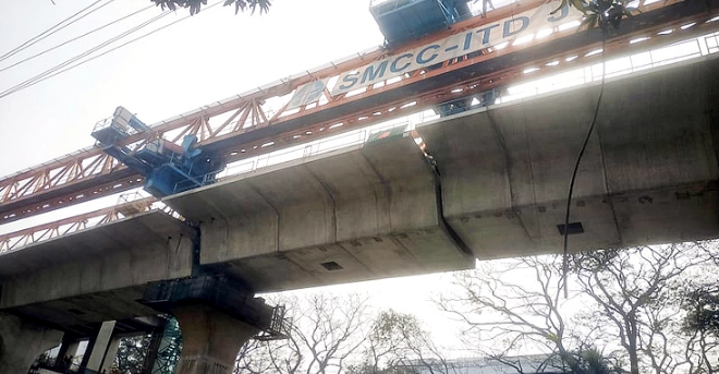 শেষ স্প্যানে যুক্ত হলো মতিঝিল-উত্তরা