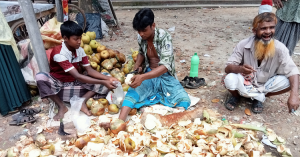 তালের শাঁস বিক্রির ধুম