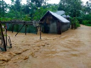 বাঁধ ভেঙে আখাউড়ার দুই ইউনিয়নের নিম্নাঞ্চল প্লাবিত