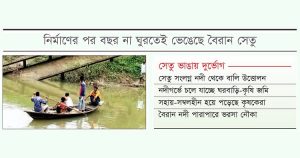 বিশ গ্রামের ভরসা নৌকা