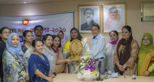 নারীবান্ধব সেবায় সংবর্ধিত আরজেএসসি