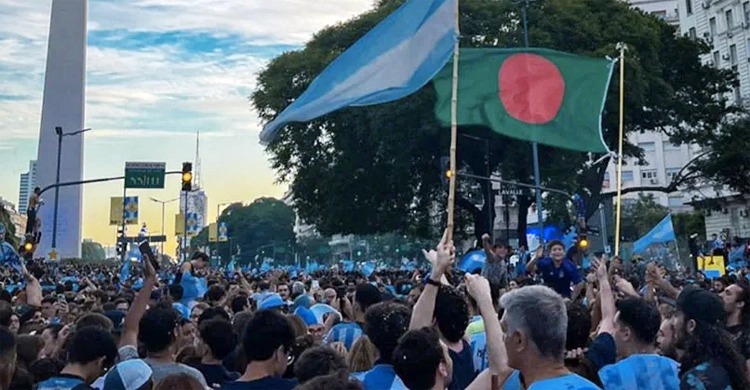 আর্জেন্টিনার গণমাধ্যমে বাংলাদেশি ভক্তরা