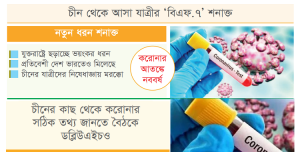 চীন থেকে করোনাভাইরাস সংক্রমণ নিয়ে বাংলাদেশে আসা এক ব্যক্তির ওমিক্রনের নতুন উপধরন বিএফ.৭ শনাক্ত হয়েছে। রোগতত্ত্ব, রোগ নিয়ন্ত্রণ ও গবেষণা ইনস্টিটিউট (আইইডিসিআর) থেকে স্বাস্থ্য