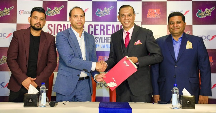 সিলেট স্ট্রাইকার্স ও আইপিডিসির মধ্যে চুক্তি সাক্ষর