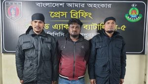 জয়পুরহাটে অস্ত্র-মাদকসহ শীর্ষ সন্ত্রাসী গ্রেপ্তার