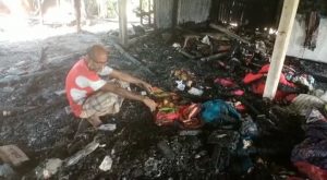 পাঁচবিবিতে আশ্রয়ণ প্রকল্পের ১০টি ঘর পুড়ে ভষ্মিভূত