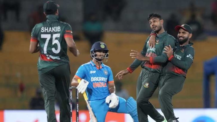 রুদ্ধশ্বাস লড়াইয়ে ভারতকে হারালো বাংলাদেশ