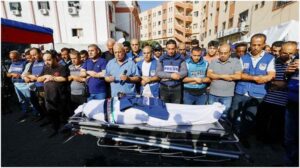 গাজায় রাতভর ইসরায়েলি হামলায় ৬ সাংবাদিক নিহত