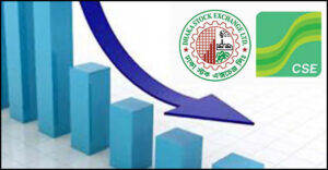 শেয়ারবাজারে দরপতন, লেনদেন পাঁচশ কোটির নিচে