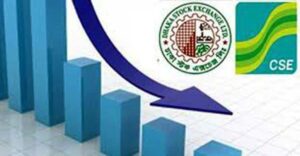 শেয়ারবাজারে মূল্যসূচকে বড় উত্থানের পর বিক্রির চাপে পতন