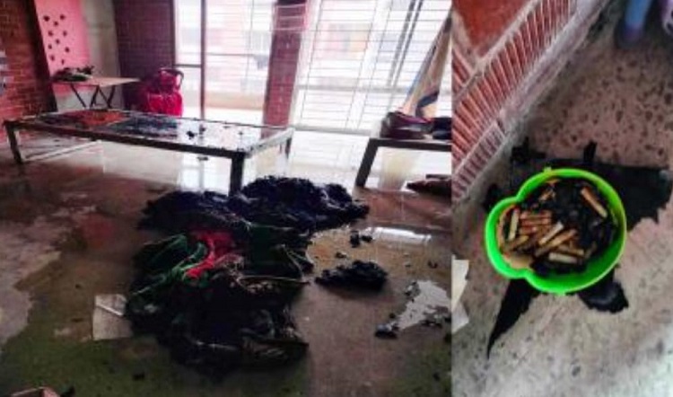 জাবিতে সিগারেটের অ্যাশট্রে থেকে ছাত্রী হলে আগুন