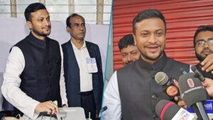 ভোট দিলেন সাকিব