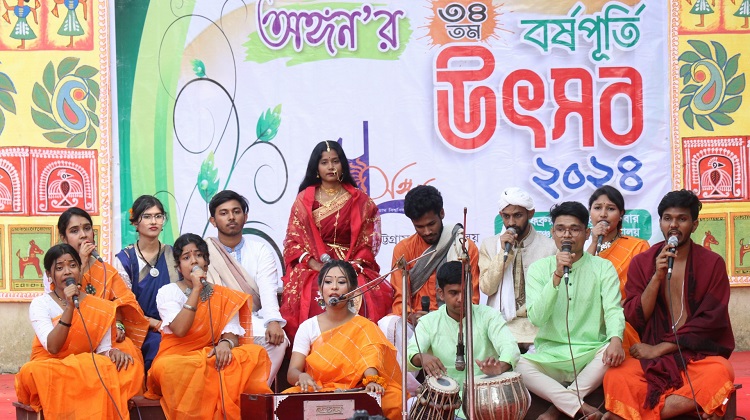 চট্টগ্রাম বিশ্ববিদ্যালয়ে ‘অঙ্গন’ এর ৩৪ তম বর্ষপূর্তি উদযাপন