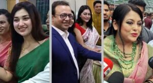 মনোনয়ন ফরম নিলেন চিত্রনায়িকা অপু বিশ্বাস, নিপুণ ও শাহনূর