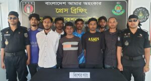 জয়পুরহাটে কিশোর গ্যাং ' জানু গ্রুপ ' এর লিডার সােহান সহ ৮সদস্য আটক