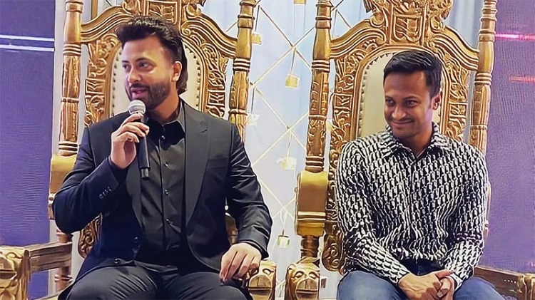 ক্রিকেটার সাকিব ও নায়ক শাকিবের একই মঞ্চে