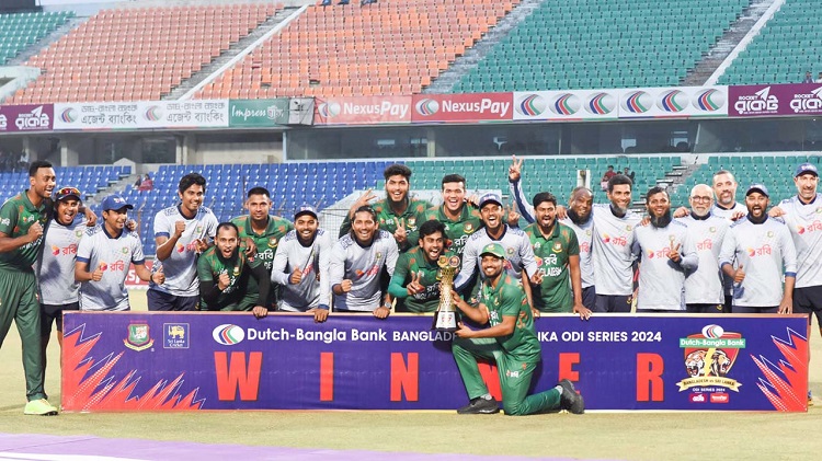 তানজিদের ফিফটির পর রিশাদের তাণ্ডবে লঙ্কানদের কাঁদিয়ে সিরিজ বাংলাদেশের