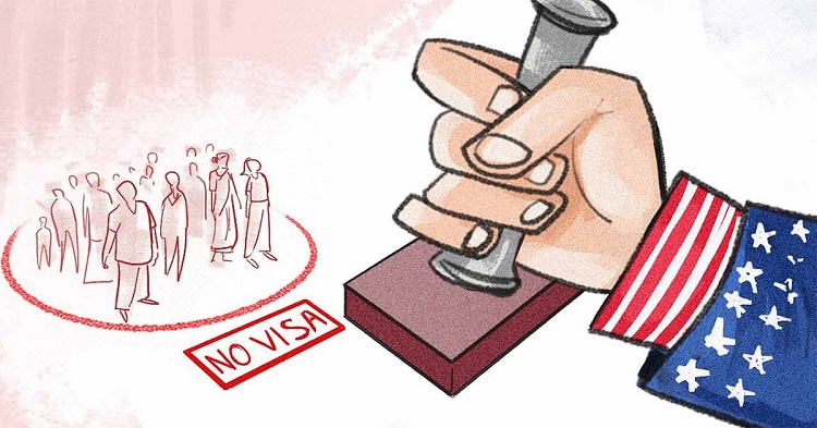 ২৫০ সরকারি কর্মকর্তার বিরুদ্ধে ভিসা নিষেধাজ্ঞা দিলো যুক্তরাষ্ট্র